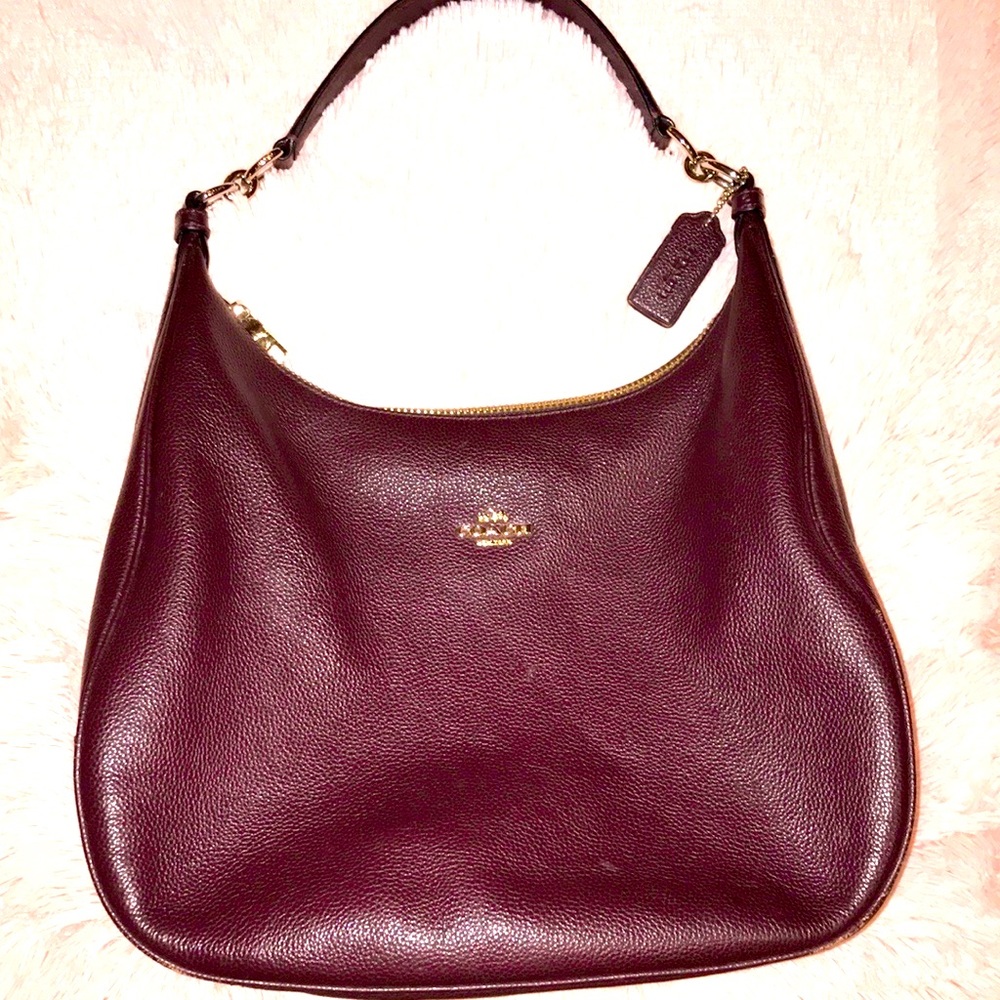(EUC) Coach Cary Shoulder Bag/Wine Colored Leather